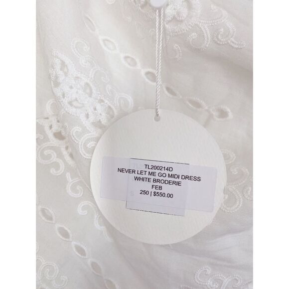 Talulah Never Let me Go Linen Midi dress in white - Picture 7 of 13